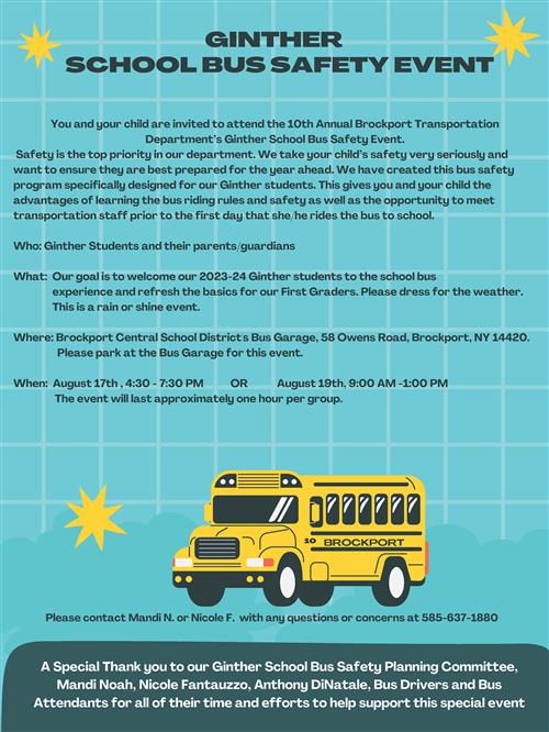 School Bus Safety Event